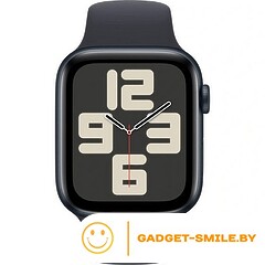 Apple Watch SE 2 (2023) GPS 40mm Midnight Aluminum Case with Midnight Sport Band - S/M (MR9X3)